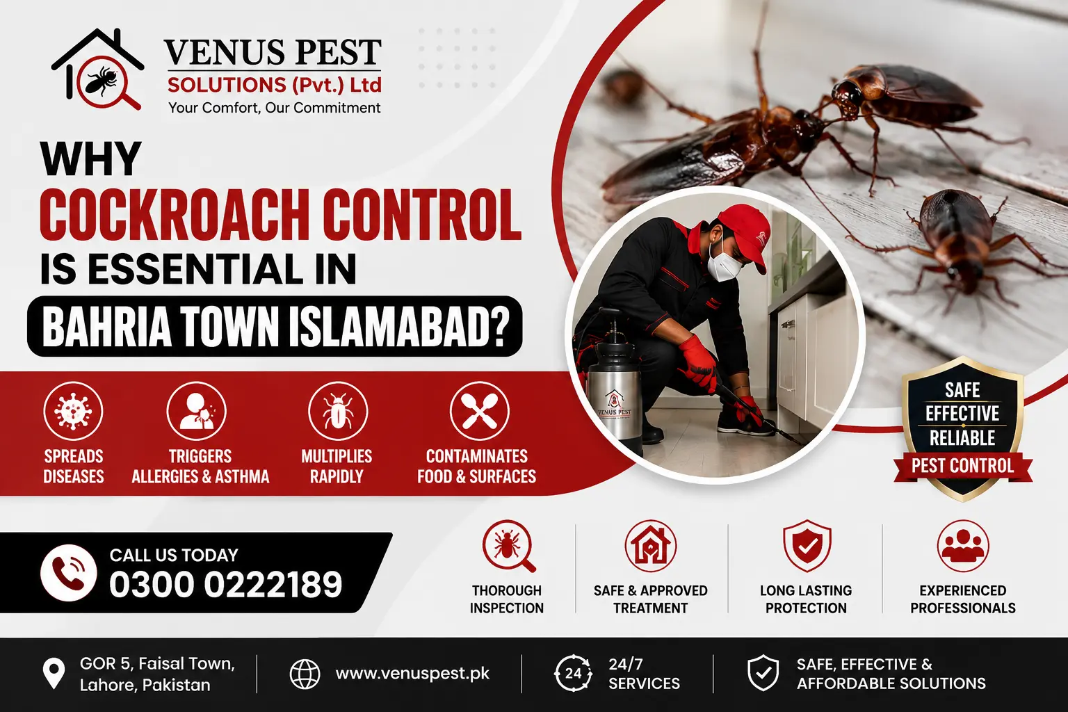 Cockroach Control in Bahria Town Islamabad